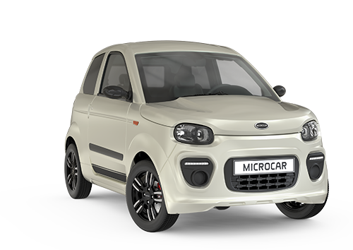 Microcar MGo Plus Pack Design Blanc Nacré